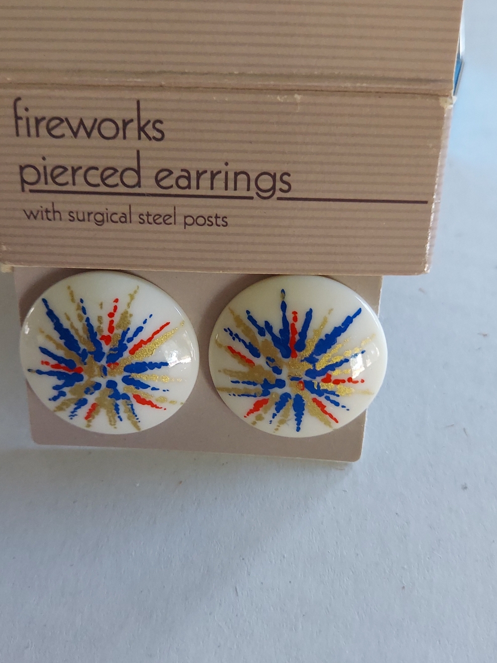 Vintage Avon Fireworks Pierced Earrings